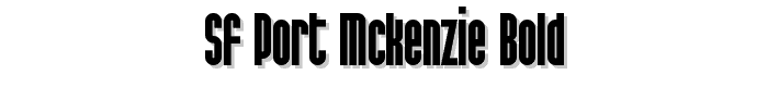 SF Port McKenzie Bold font